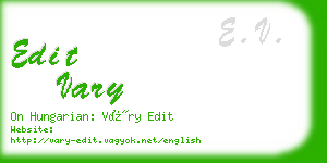 edit vary business card